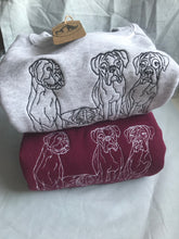 Load image into Gallery viewer, Embroidered Boxer Dog Sweatshirt - Gifts for boxer owners and lovers