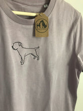 Load image into Gallery viewer, Embroidered Border Terrier T-Shirt - Gifts for terrier lovers and owners