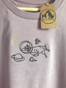 Intergalactic Dogs T-shirt- Space Jack Russell dog with planet