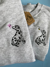 Load image into Gallery viewer, Spring Dalmatian Outline Sweatshirt - Gifts sporty dog owners and lovers.