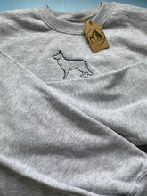 Load image into Gallery viewer, Embroidered GSD Silhouette Sweatshirt- Gifts for German Shepherd Dog lovers and owners