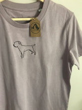 Load image into Gallery viewer, Embroidered Border Terrier T-Shirt - Gifts for terrier lovers and owners