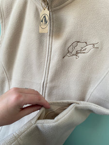 PRE-LOVED - ‘Just You and Me’ Fleece Gilet - Beige