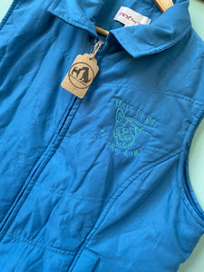 PRE-LOVED - Here to Pet all the Dogs - Gilet - Blue