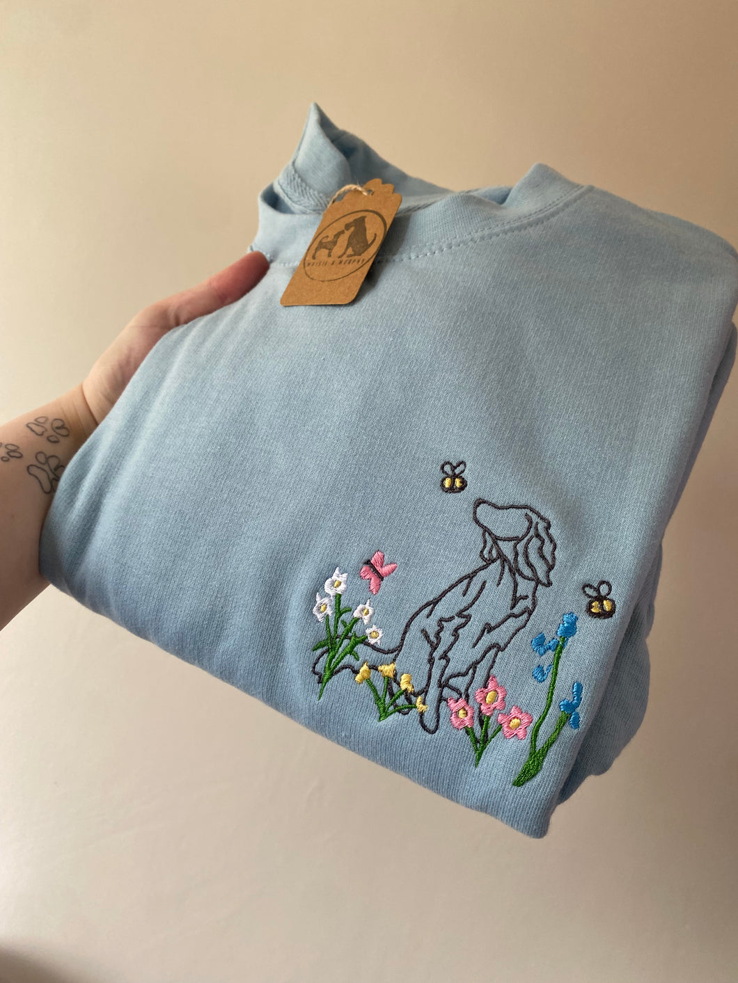 Setter Wildflower Sweatshirt - Sky Blue / XL