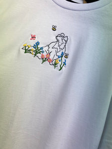 Outline Wildflower Sheltie T-Shirt white - M