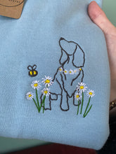 Load image into Gallery viewer, Dogs Daisies T-Shirt- Various Breeds- Embroidered tee for dog lovers
