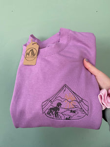 Adventure Dogs Sweatshirt - various breeds- Embroidered sweater for dog lovers, hikers, campers and adventurers