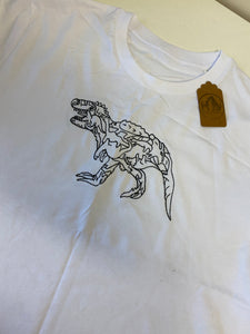 IMPERFECT- Dinosaur T-Shirt white / S