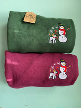 Load image into Gallery viewer, Christmas Snow Dog  Sweatshirt - Festive dogs sweater for dog lovers
