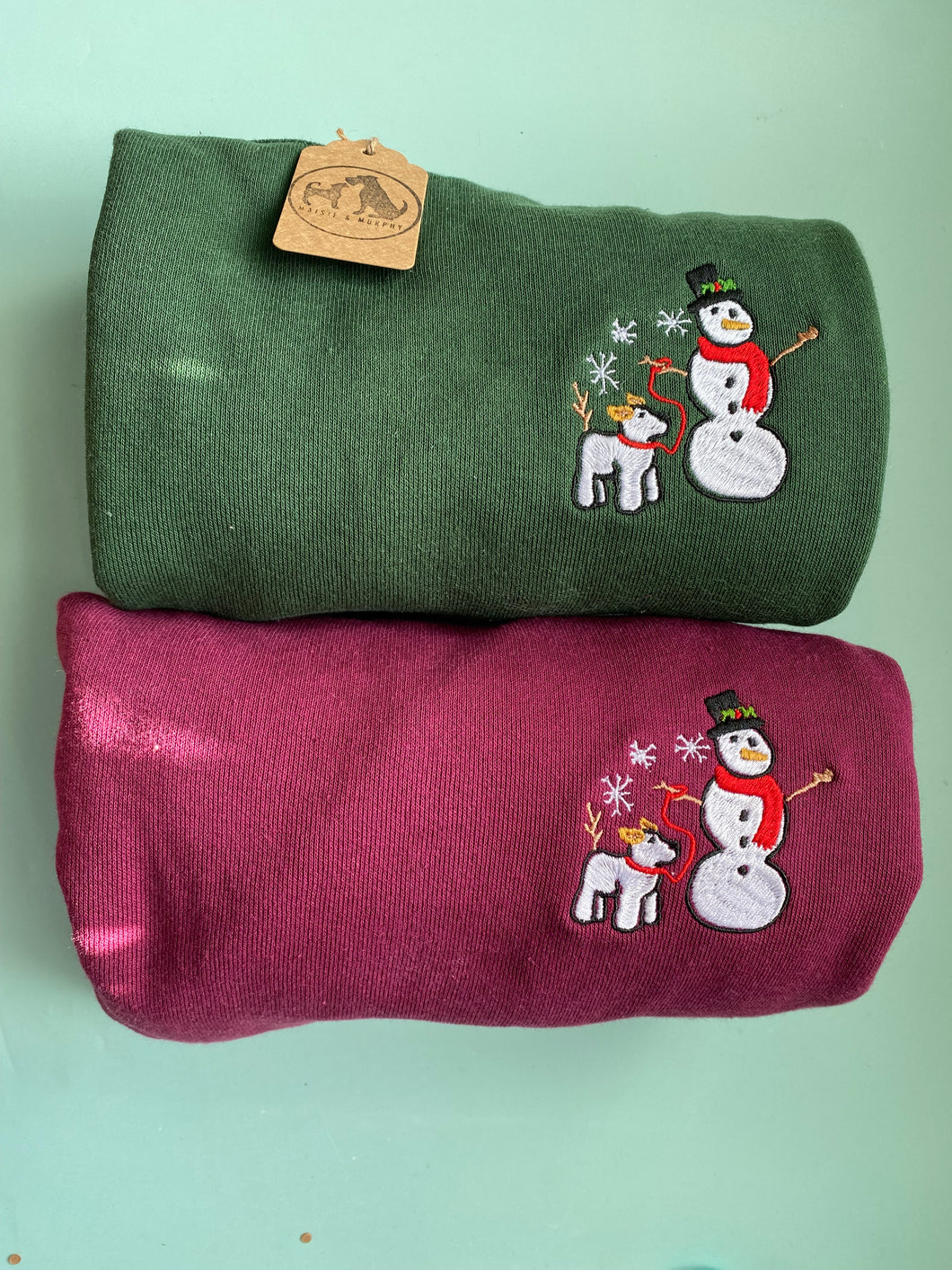 Christmas Snow Dog  Sweatshirt - Festive dogs sweater for dog lovers