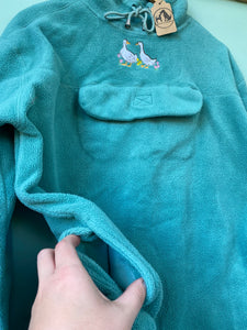 PRE-LOVED - Duck Flowers Fleece - Green