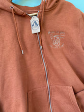 Load image into Gallery viewer, PRE-LOVED - Here to Pet all the Dogs -  Zip Up Hoodie - Orange
