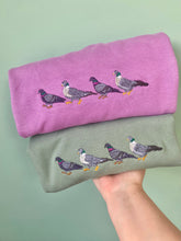 Load image into Gallery viewer, Pigeon Embroidered Sweatshirt - Pigeon gifts for pigeon lovers.
