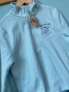 PRE-LOVED - ‘Here to Pet all the Dogs’ Thin Fleece - Mint
