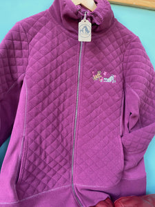 PRE-LOVED - Full Colour Puppy Fleece- burgundy