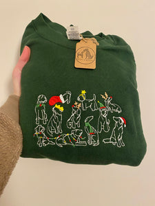 Festive Dogs Sweatshirt - Multi sizes