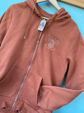 Load image into Gallery viewer, PRE-LOVED - Here to Pet all the Dogs -  Zip Up Hoodie - Orange
