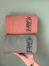 Load image into Gallery viewer, Custom Embroidered Human &amp; Pet Sweatshirt - For Animal Lovers
