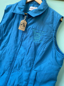 PRE-LOVED - Here to Pet all the Dogs - Gilet - Blue