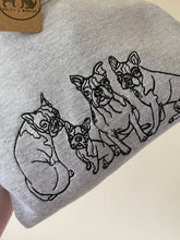 Load image into Gallery viewer, Imperfect Boston Terrier Sweatshirt - Size XL- Grey
