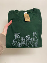 Load image into Gallery viewer, DOODLE STYLE SWEATSHIRT - Various Breeds- Dogs Sweatshirt - Embroidered sweater for dog lovers
