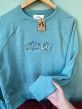 Load image into Gallery viewer, PRE-LOVED - Spring Puppies sweatshirt - Teal
