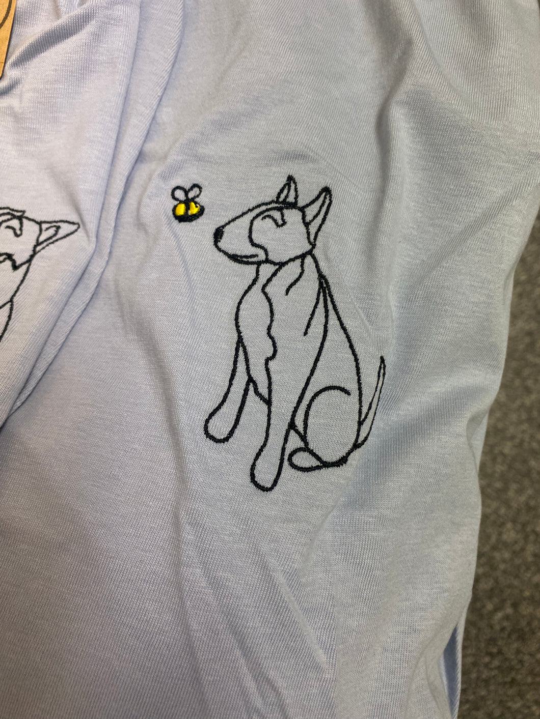 Outline Bee Dog Breed T-Shirts
