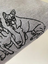 Load image into Gallery viewer, Imperfect Boston Terrier Sweatshirt - Size XL- Grey
