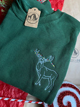Load image into Gallery viewer, Christmas Stag Sweatshirt - Forest Green XL
