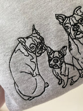 Load image into Gallery viewer, Imperfect Boston Terrier Sweatshirt - Size XL- Grey
