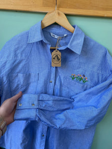 PRE-LOVED - Tulips Bee Shirt - Blue