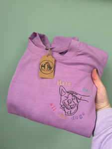 Here to pet all the dogs Sweatshirt - Multiple sizes