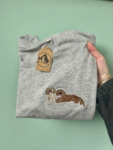 Load image into Gallery viewer, Dog Breed Full Colour T-Shirt- Embroidered organic cotton tee for dog lovers

