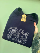 Load image into Gallery viewer, Embroidered Cats Sweatshirt - The perfect gift for cat lovers &amp; owners
