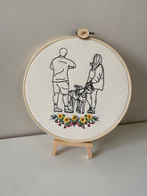 Load image into Gallery viewer, Custom Embroidered Decorative Hoop - Display your special memories in your home
