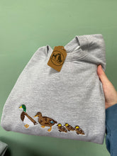 Load image into Gallery viewer, Mallard Duck Sweatshirt- cute little duck family gifts
