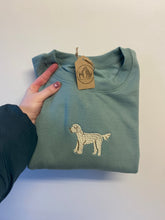 Load image into Gallery viewer, Valentines Dog Breed Rose Embroidered Sweatshirt

