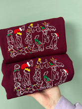 Load image into Gallery viewer, Christmas Time Dogs Sweatshirt - Festive dogs sweater for dog lovers

