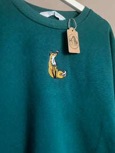 PRE-LOVED ‘fox’ green sweatshirt