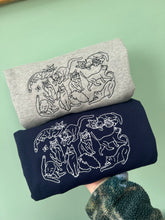 Load image into Gallery viewer, Embroidered Cats Sweatshirt - The perfect gift for cat lovers &amp; owners

