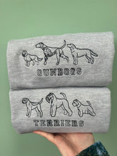 Load image into Gallery viewer, Dog Breed Group Embroidered Sweatshirt - Gundog, Pastoral, Terrier, Toy, Utility, Hound and Working dog groups
