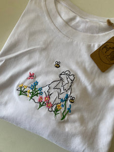 Outline Wildflower Sheltie T-Shirt white - M