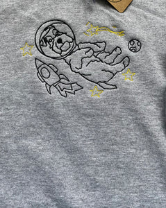 Intergalactic Dogs Sweatshirt - Space Schnauzer