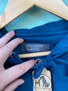 PRE-LOVED - Space Dog Zip Up Hoodie- Airforce Blue