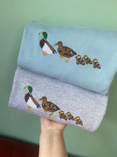 Load image into Gallery viewer, Mallard Duck Sweatshirt- cute little duck family gifts
