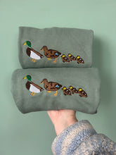 Load image into Gallery viewer, Mallard Duck Sweatshirt- cute little duck family gifts
