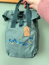 Load image into Gallery viewer, Colourful Birds Backpack for Bird Lovers and Owners- colourful embroidered compact rucksack for your adventures
