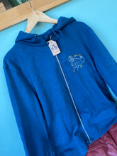 Load image into Gallery viewer, PRE-LOVED - Space Dog Zip Up Hoodie- Airforce Blue
