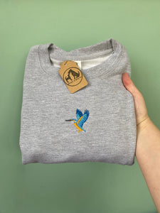 Mini Kingfisher Sweatshirt - GREY / M